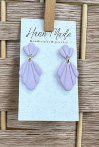Lavender Shells Earrings