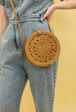 Load image into Gallery viewer, Detailed design rattan bag.

