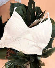 Load image into Gallery viewer, This image shows the Viola bralette in  Cream. 
